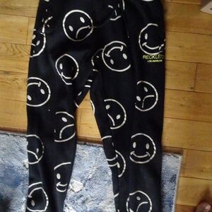 YOUNG& RECKLESS HAPPY/SAD FACE  UNISEX JOGGERS